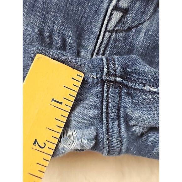 AYR Jeans Size 28 The Pop Straight Ankle Jeans 9" Rise 'Flaw' Frayed Crotch Pics - Picture 4 of 15